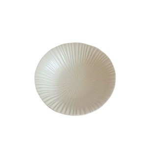 Bol peu profond texturé blanc de style coréen, inspiré d'Instagram, idéal pour la maison comme récipient à dessert, à collation ou à gâteau. - Product Image 5
