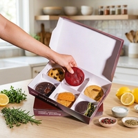 Boîtes à biscuits en papier alimentaire gaufré biodégradable en carton personnalisées pour l'emballage de boulangerie