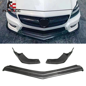 2012-2015 per <span class=keywords><strong>Mercedes</strong></span> Benz <span class=keywords><strong>CLS</strong></span> W218 kit carrozzeria nuovo paraurti anteriore in fibra di carbonio con labbro anteriore a tre stadi prestazioni di lusso - Product Image 1
