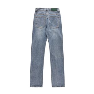 <span class=keywords><strong>Pantalones</strong></span> Vaqueros <span class=keywords><strong>de</strong></span> Moda Urbana <span class=keywords><strong>para</strong></span> Hombre y <span class=keywords><strong>Mujer</strong></span>, Cintura Media, 100% Algodón, Azules, Corte Recto y Ajustado - Product Image 3