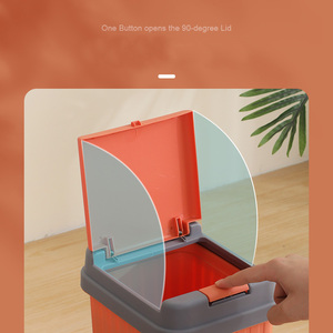 Nouveauté personnalisée mini-<span class=keywords><strong>poubelle</strong></span> en plastique rouge pour bureau - Product Image 2