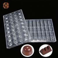 Moules à chocolat en polycarbonate transparent de qualité alimentaire sans BPA TUORONG, moules en plastique pour la fabrication de bonbons, plateau de cuisson, moules pour chocolat