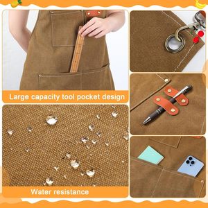 Bán buôn tùy chỉnh nhà bếp giá rẻ vải Tạp dề trong nhà bếp làm việc nhà vải tạp dề - Product Image 4