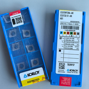 Plaquettes de tournage externes KORLOYS personnalisables CCGT09T304-AK H01 en carbure de tungstène, forme losange, revêtement PCD, pour tournage CNC, acier - Product Image 5