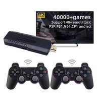 Console de Jeu X2 Plus 4K HD Type Clé USB avec 40000 Jeux Intégrés, Émulateurs de Console de Jeu Rétro avec Manette Sans Fil