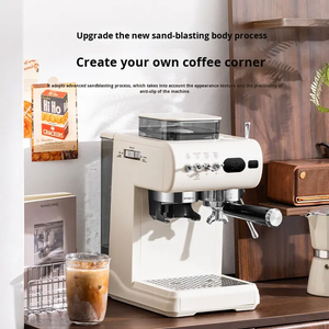 Machine à expresso professionnelle tout-en-un avec moulin à grains intégré, cafetière haute pression 20 bars avec mousseur à lait - Product Image 5