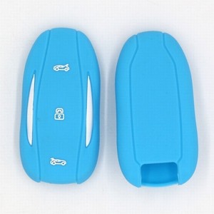 Funda de silicona para llave remota para <span class=keywords><strong>Tesla</strong></span> Model 3 S Fob Shell Jacket Sleeve 3 botones - Product Image 6