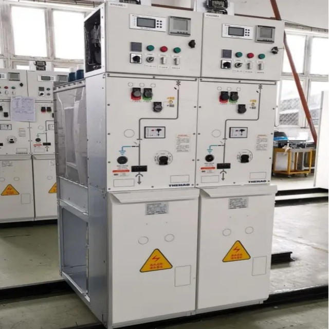 12kV/33kV Gas Insulated Stainless Steel Enclosed Switchgear 1250A/630A Current IP40 Protection Power Distribution Control