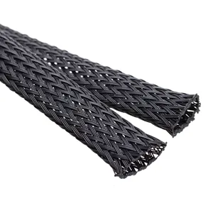 Heat Resistant Braided Sleeve / PPS Expandable Sleeving/Braided Cable Wrap