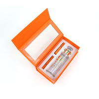 Emballage en verre élégant de luxe Contenants cosmétiques pour soins de la peau Bouteille vide d'huile de sérum de lotion tonique pour soins de la peau avec bouchon en or