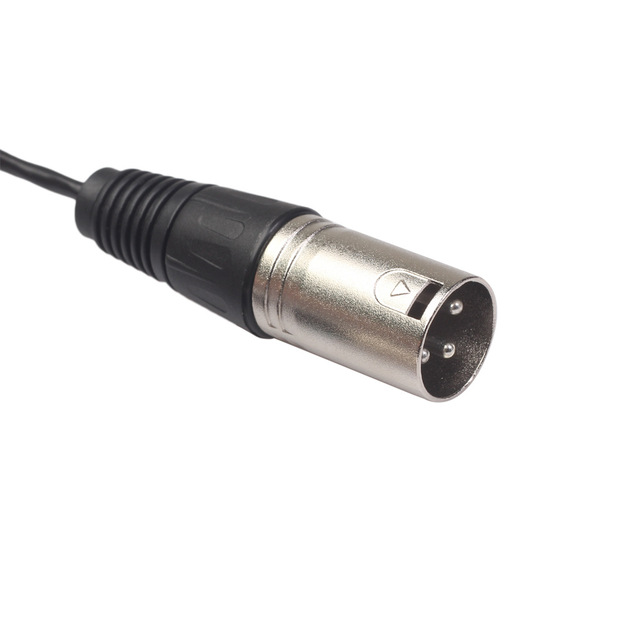 3-Pole Mini Audio Cable XLR Female to Male Gold Plated Conductor for Projector Speaker Camera Microphone & Sound Card Use