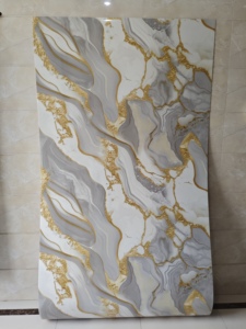 Nouveau design PVC doré, papier peint mural en mousse marbrée à coller soi-même, décoration <span class=keywords><strong>de</strong></span> luxe pour la maison, film protecteur auto-adhésif - Product Image 5