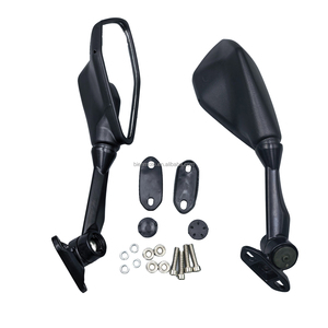 bk　S Carbon Fiber Bike Mirrors Beisyy Motorcycle Rearview Mirror LED