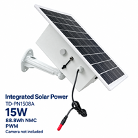 Alimentation solaire 15W 88.8Wh NMC PWM IP65 étanche en silicium monocristallin pour équipement de télémétrie basse consommation