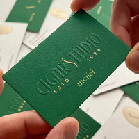 Carte de visite en papier de haute qualité avec logo imprimé personnalisé de luxe Carte de remerciement avec logo de timbre en feuille d'or en relief