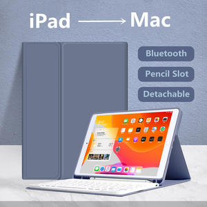 Fundas y estuches para tabletas 2021, funda para <span class=keywords><strong>iPad</strong></span> de <span class=keywords><strong>9</strong></span>.ª generación de 10.2 pulgadas con teclado y panel táctil, compatible con <span class=keywords><strong>iPad</strong></span> de 8.ª y 7.ª generación - Product Image 3