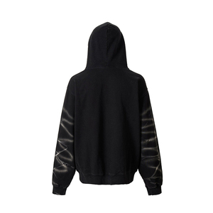 Sudadera con Capucha KingSen para Hombre, Algodón Lavado de Alto Gramaje, Mangas Tie-Dye, Ajuste Holgado, Estilo Urbano, Personalizable OEM, Venta al por Mayor - Product Image 5