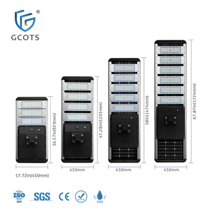 GCOTS Metal Outdoor IP65 Waterproof 20W 30W 40W 50W Motion Senor Street Light <b>Solar</b> <b>Powered</b> - Product Image 2