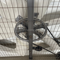 Ventilateur d'extraction centrifuge mural en fibre de verre FRP, haute température, sans balais, à pales en acier inoxydable, électrique, pour ferme avicole