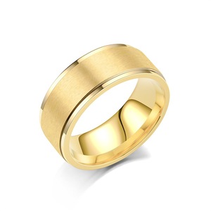 <span class=keywords><strong>Bague</strong></span> de Couple Tendance Plaqué <span class=keywords><strong>Or</strong></span>, Bijou de Main Cercle Végétal Mat en Acier Inoxydable <span class=keywords><strong>Simple</strong></span> pour l'Europe et les États-Unis - Product Image 5