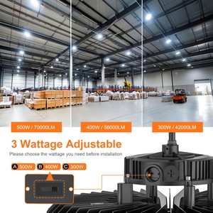Luminaire suspendu industriel rond NGT 500W 400W 300W, projecteur UFO haute puissance, homologué UL - Product Image 5