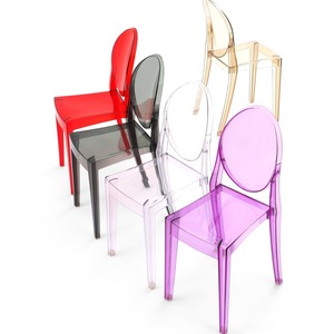 Nordique Moderne Transparent Acrylique En Plastique Cristal Conception En Bois Massif Fantôme <span class=keywords><strong>Diable</strong></span> <span class=keywords><strong>Chaise</strong></span> Hôtel Commercial Salle À Manger Salon Intérieur - Product Image 3