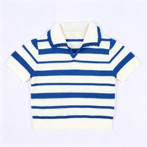 Maglietta <span class=keywords><strong>Polo</strong></span> a Maniche Corte in Fibra di Poliestere per Ragazze KR, per Uso Quotidiano Estivo - Product Image 3