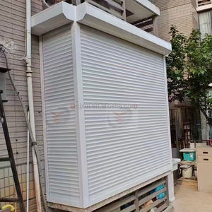 Volets roulants électriques en aluminium verticaux à prix chinois pour devanture de magasin, volets roulants extérieurs motorisés, coupe-vent, isolants thermiques, commerciaux - Product Image 6