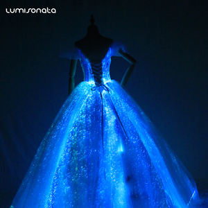Vestido de baile de una pieza con tutú de ballet y luz <span class=keywords><strong>led</strong></span> luminosa - Product Image 5