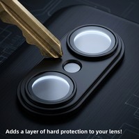 Film de protection d'objectif en verre trempé pour Fujitsu Arrows WE3 Aipha2 + autocollant de protection d'appareil photo en métal intégré mat, anti-rayures
