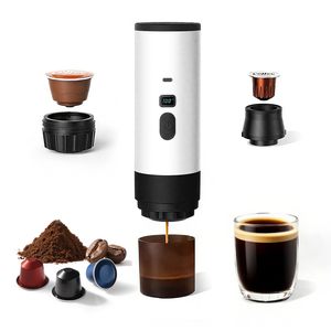เครื่องชงกาแฟเอสเพรสโซแบบพกพาอุ่นร้อนเองได้, แรงดัน 19 บาร์, ใช้ได้กับแคปซูล NS และกาแฟบด, เครื่องชงกาแฟไฟฟ้าสำหรับสำนักงาน, รถยนต์, การเดินทาง - Product Image 1