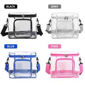 Bolsa de Picnic Transparente Impermeable y Resistente, con Asa Ajustable, de PVC, para Almuerzo - Product Image 3