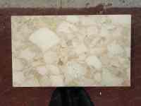 Table basse en marbre beige Kunis Breccia sur mesure SH STONE, design moderne rectangulaire, marbre Ceppo Romano, meubles de maison