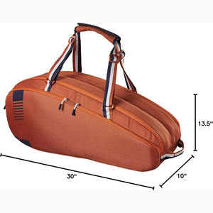 Free Sample Vintage PVC Racket Tennis <b>Duffel</b> <b>Bag</b> for Woman Elegant Detachable Pouch 30-<b>40L</b> Capacity Jiayuan Brand Fits 13inches - Product Image 3