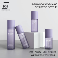 Flacon pompe dépoli en PET PCR rond pour mousse capillaire et cosmétiques, 4 oz, 5 oz, 200 ml, pour mousse nettoyante et lavage du visage