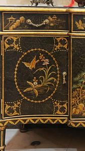 Yips LD-2210-2143 Credenza di Lusso in Legno Massello Design Moderno Mid-Century con Motivo Paesaggistico Dipinto <span class=keywords><strong>a</strong></span> <span class=keywords><strong>Mano</strong></span> Arredamento per la Casa Soggiorno - Product Image 5