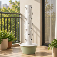 Kit de culture hydroponique verticale à 7 niveaux pour plantes, système de culture de légumes et d'herbes aromatiques pour la maison