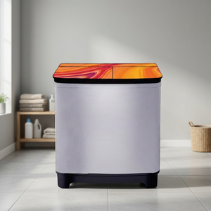 Lave-linge compact semi-automatique à deux cuves 8,5 kg avec fonctions lavage, essorage et séchage pour le linge familial - Product Image 3