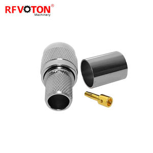 Conector de soldadura de crimpado de enchufe macho TNC de polaridad inversa RP de fábrica para conectores coaxiales RF de Cable WTR400 RG8 RG213 RG214 7D-FB - Product Image 6