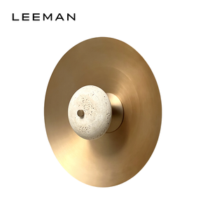 Lámpara de Pared LED de Diseño Moderno con Domo de Mármol, Lámpara de Pared Redonda Decorativa de Lujo para Sala de Estar y Dormitorio - Product Image 1