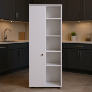 Armario de Cocina Blanco Multifuncional de 60 cm de Ancho, Diseño Moderno para Almacenamiento en la Cocina - Product Image 2
