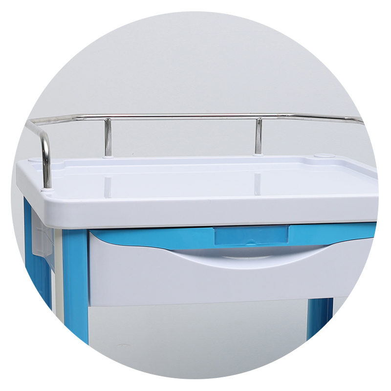 MN-LT006 Hospital Furniture Medical ABS Linen Cart With Dustbin