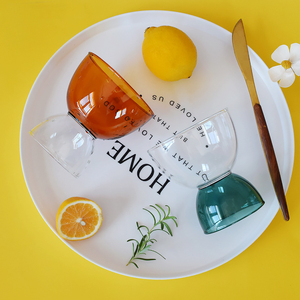 Nuova Ciotola in Vetro Rotonda per Insalata, Colazione, Yogurt e Dessert, Design Carino per Hotel e Ristoranti - Product Image 4