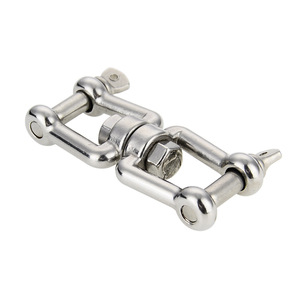 Crochet de sécurité en acier inoxydable avec plaque de charge, fourche pivotante, manille, accessoires de quincaillerie pour bateau et extérieur - Product Image 1