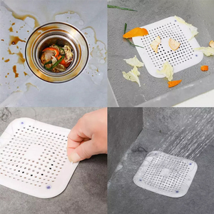 Easy to Install Silicone Floor Drain Bathroom <strong>Sink</strong> Strainer Bathtub Hair Catcher Durable Silicone Hair <strong>Stopper</strong> With Suction Cup - Product Image 5