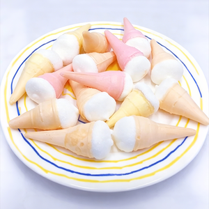 <span class=keywords><strong>Mini</strong></span> guimauves en forme de cornet de crème glacée en vrac - Bonbons moelleux fourrés à la <span class=keywords><strong>confiture</strong></span> aux saveurs fruitées, vente en gros d'usine OEM/ODM - Product Image 5