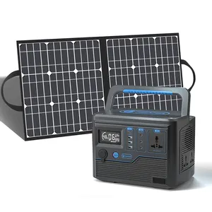 Flashfish Cheap Price 1000W Peak 2000W 1000Wh 600Wh Portable Power Station with Solar Panels Solar Generator for Home