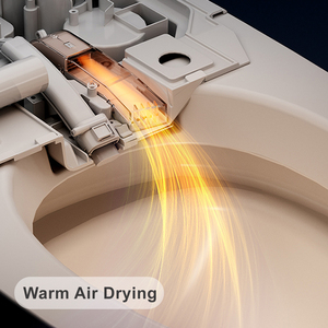 Intelligent <strong>Toilet</strong> Ceramic White Marble Pattern Bathroom Use Built-in Water Tank - Product Image 3