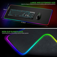 Clavier de souris RGB avec Logo personnalisé LED, cm, grand tapis de souris, pour ordinateur, jeu, gamer, livraison gratuite