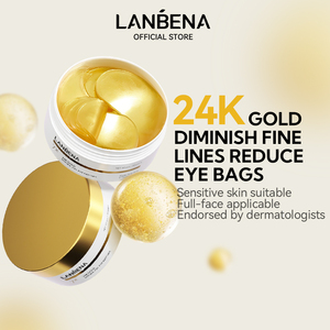 LANBENA มาส์กใต้ตาทองคำ 24k ขายดี เจลคอลลาเจน แผ่นมาส์กใต้ตา คอลลาเจน - Product Image 2
